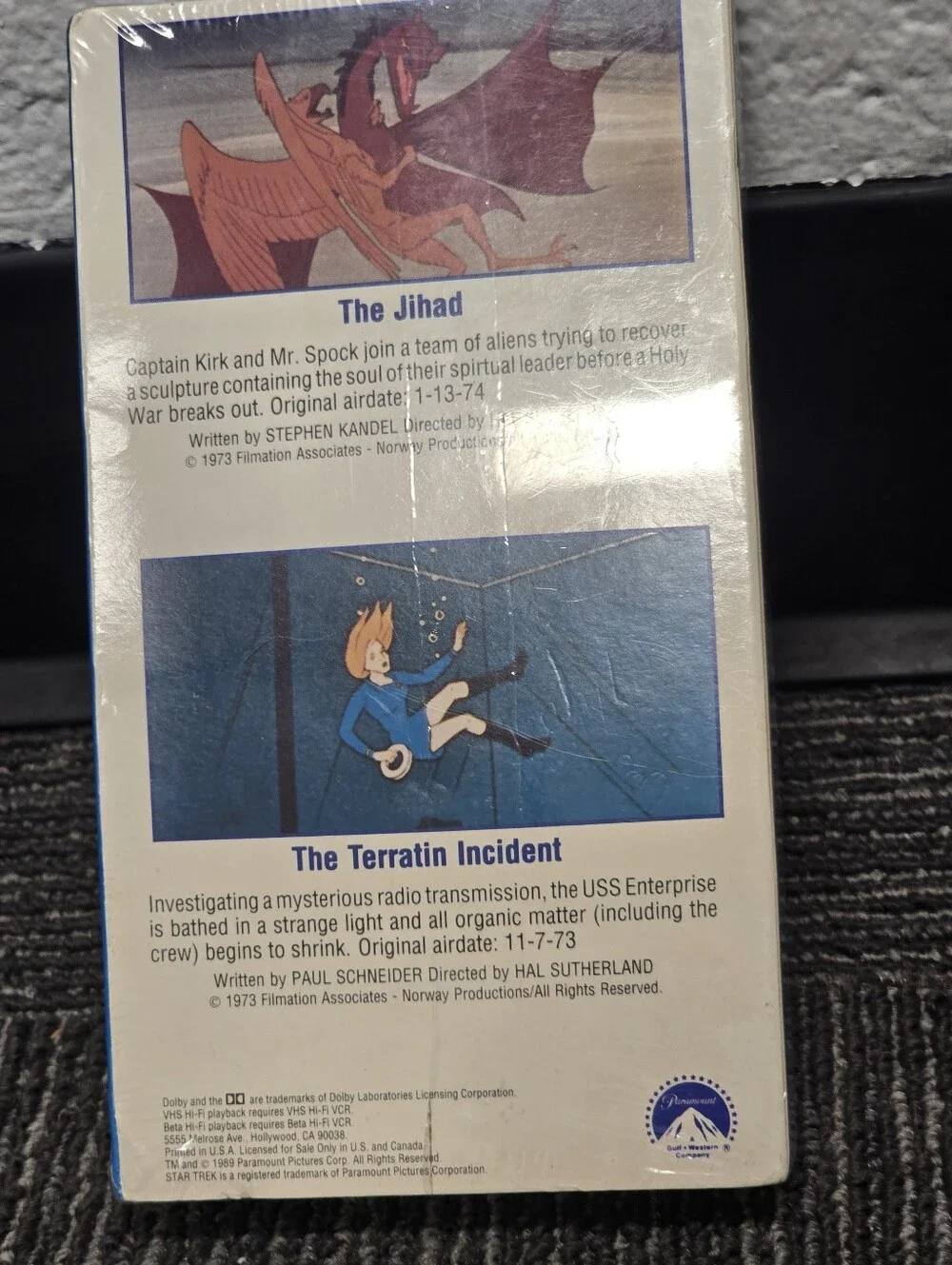 Star Trek: The Animated Adventures Volume Seven  And Nine - Blue Cover
